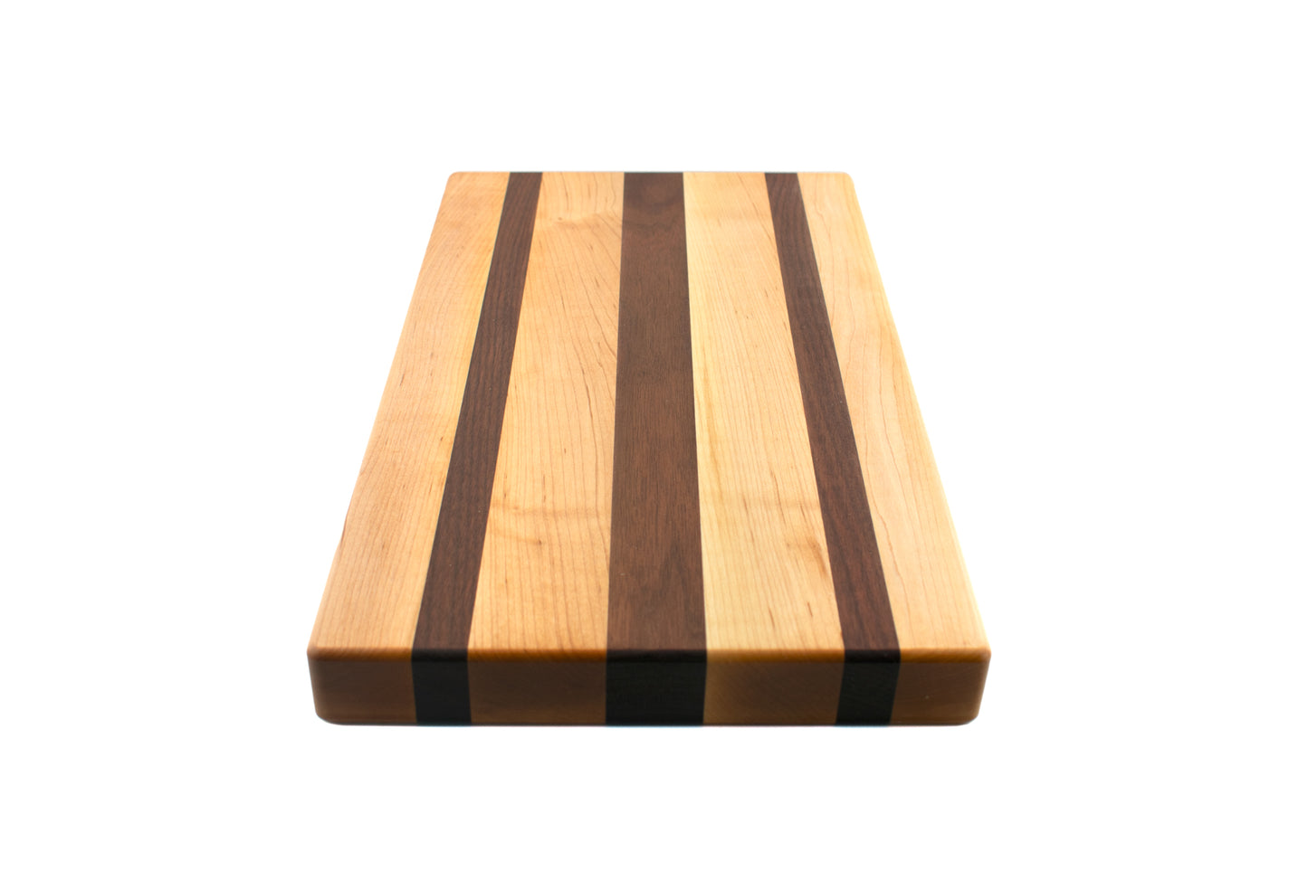 Maple with Three Walnut Stripes Butcher Block