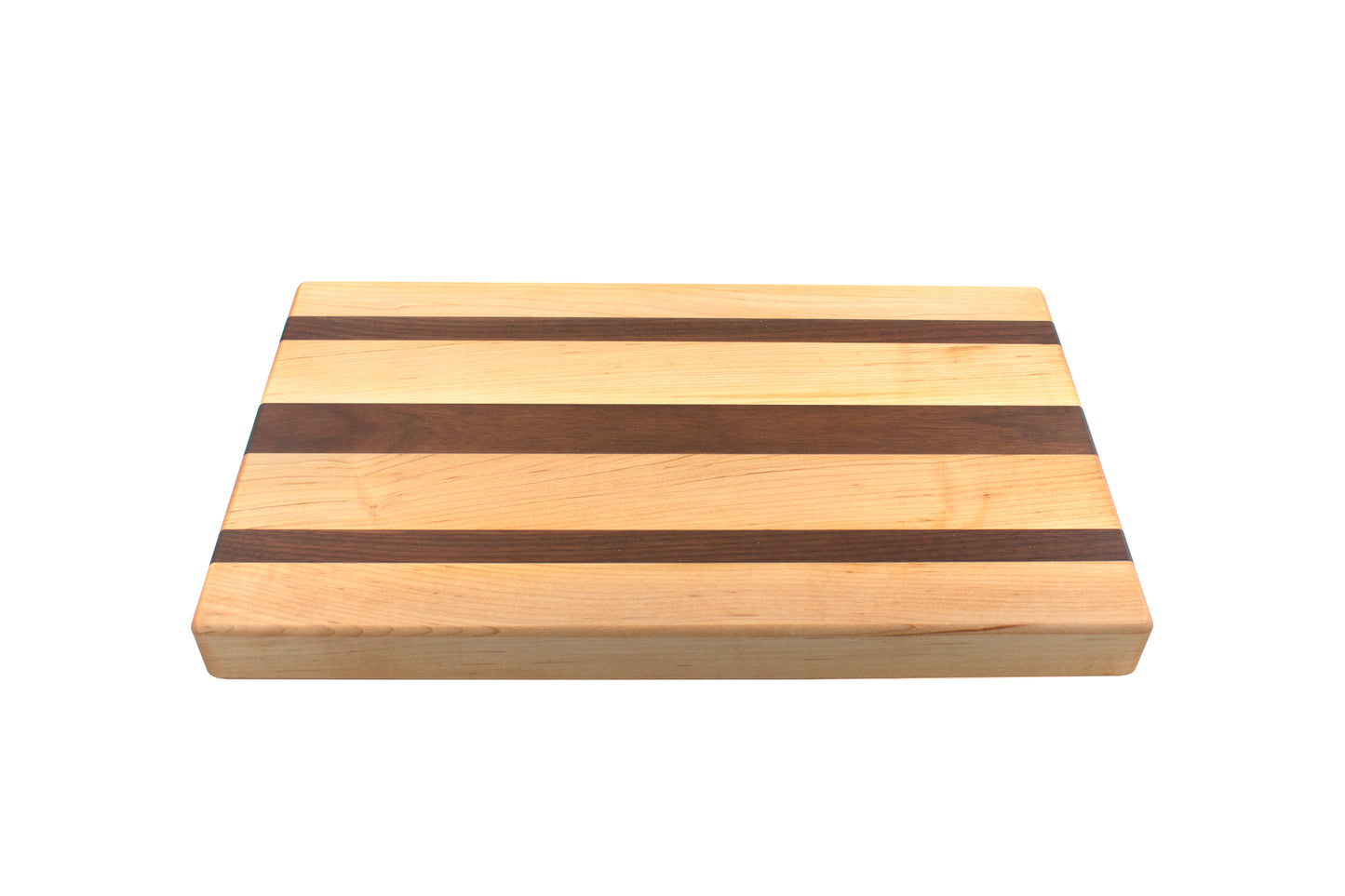 Maple with Three Walnut Stripes Butcher Block