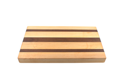 Maple with Three Walnut Stripes Butcher Block