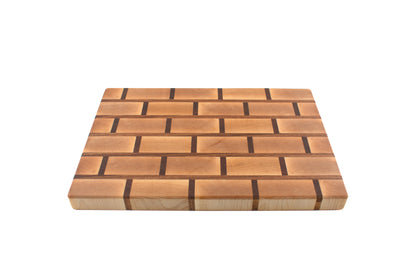 Brick Pattern Maple, Mahogany & Walnut Butcher Block