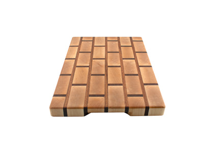 Brick Pattern Maple, Mahogany & Walnut Butcher Block