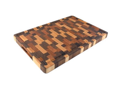 Maple, Walnut & Cherry End Grain Butcher Block