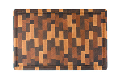 Maple, Walnut & Cherry End Grain Butcher Block